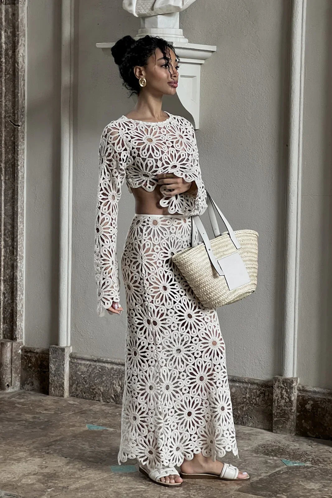 Ravelline – Crochet floral – Co-ord set-15167891079552-Santi Vento Atelier