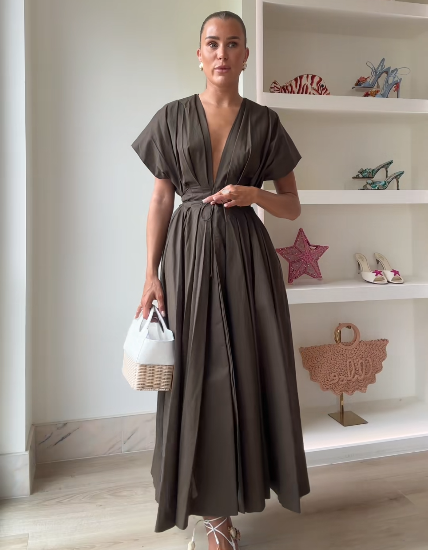 Marzel – Cinched waist – Midi dress