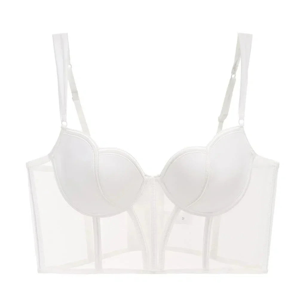 Alida – Sheer bodice – Corset and panty set-15138005123456-Santi Vento Atelier