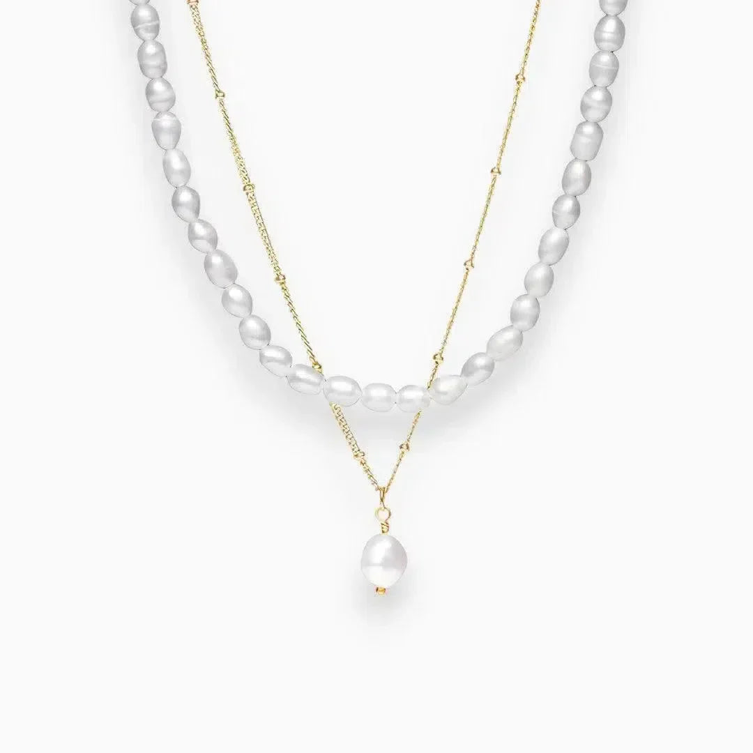 Alohani – Freshwater pearls – Necklace duo-15137989198208-Santi Vento Atelier