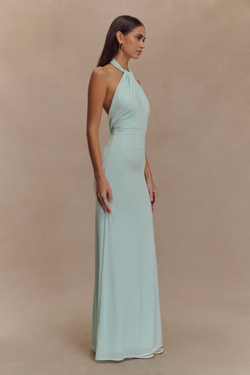 Alveria – Ruched halterneck – Maxi dress