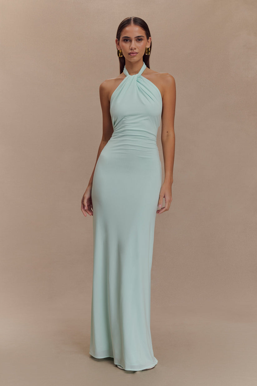 Alveria – Ruched halterneck – Maxi dress