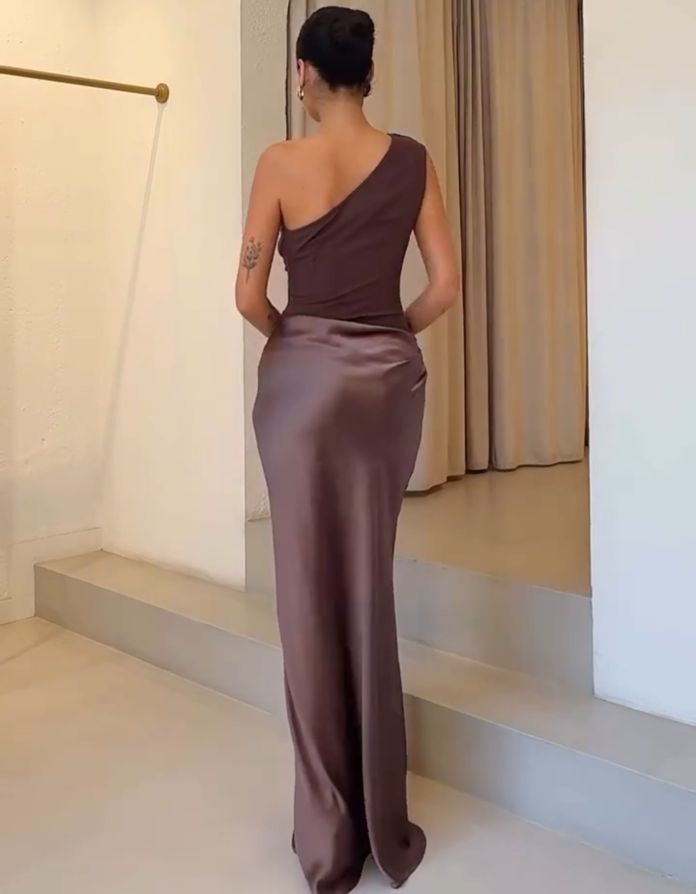 Amaretta – Sculpted drape – Satin evening gown-15153521656192-Santi Vento Atelier