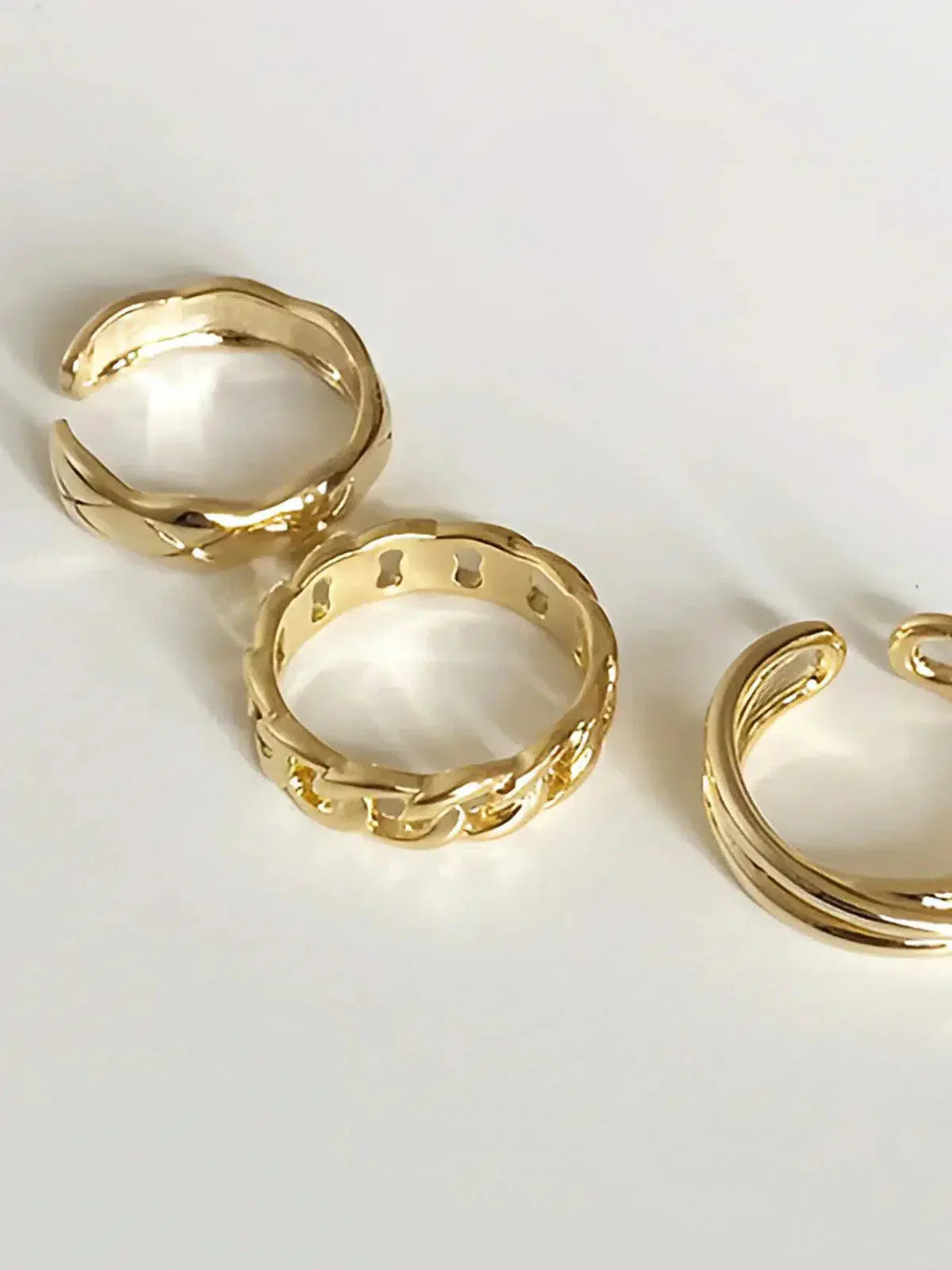Auriane – Twisted design – Hoop ring trio-15137988280704-Santi Vento Atelier