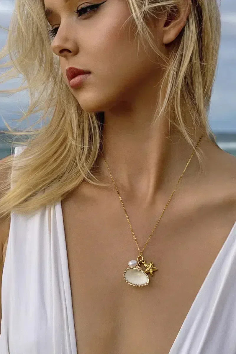 Avenya – Starfish pearl – Necklace-15137988968832-Santi Vento Atelier