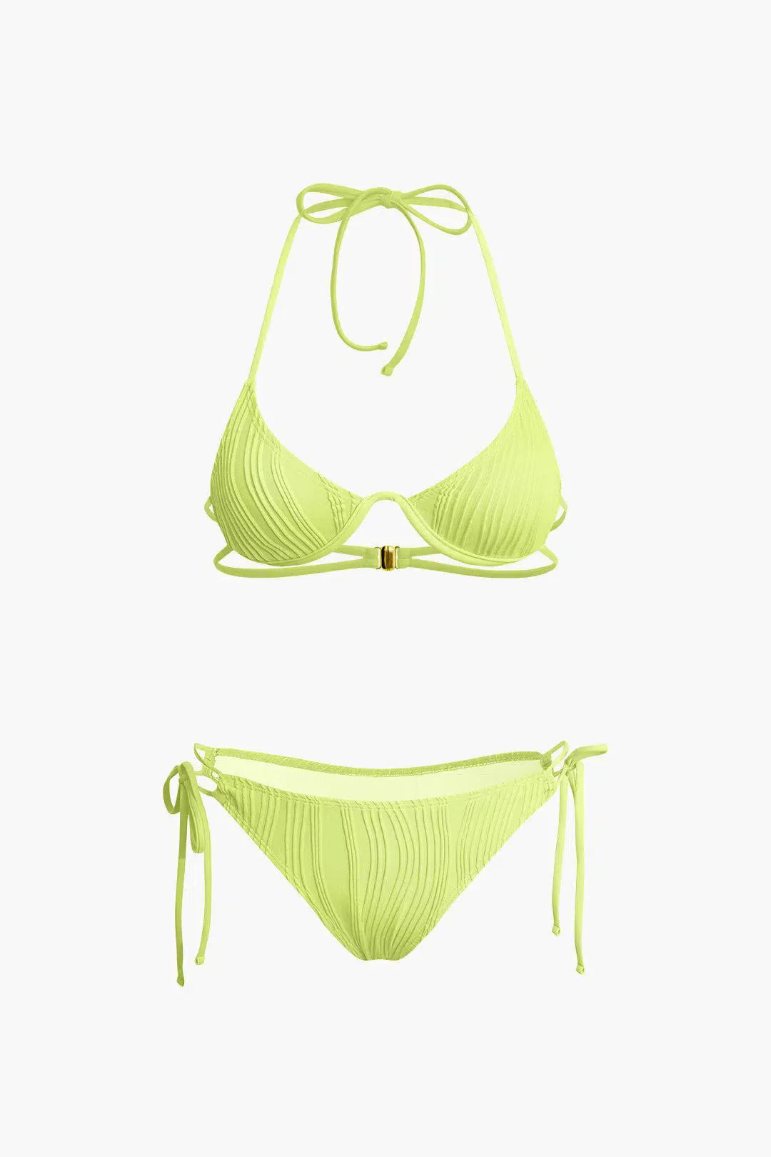 Calyne – Elegant design – Ruched bikini set-15138008793472-Santi Vento Atelier