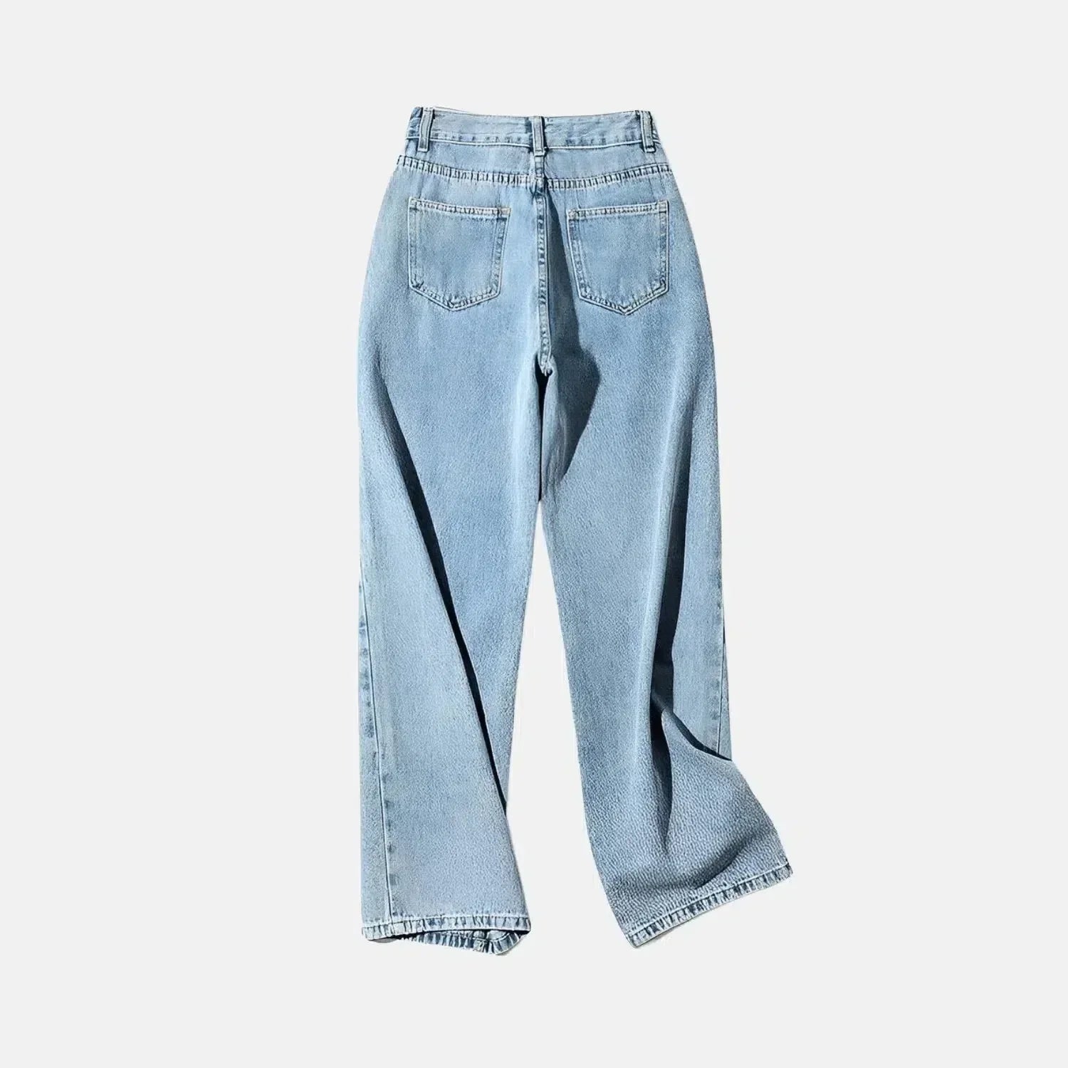 Casila – Asymmetrical closure – Straight-leg jeans-15140932944256-Santi Vento Atelier