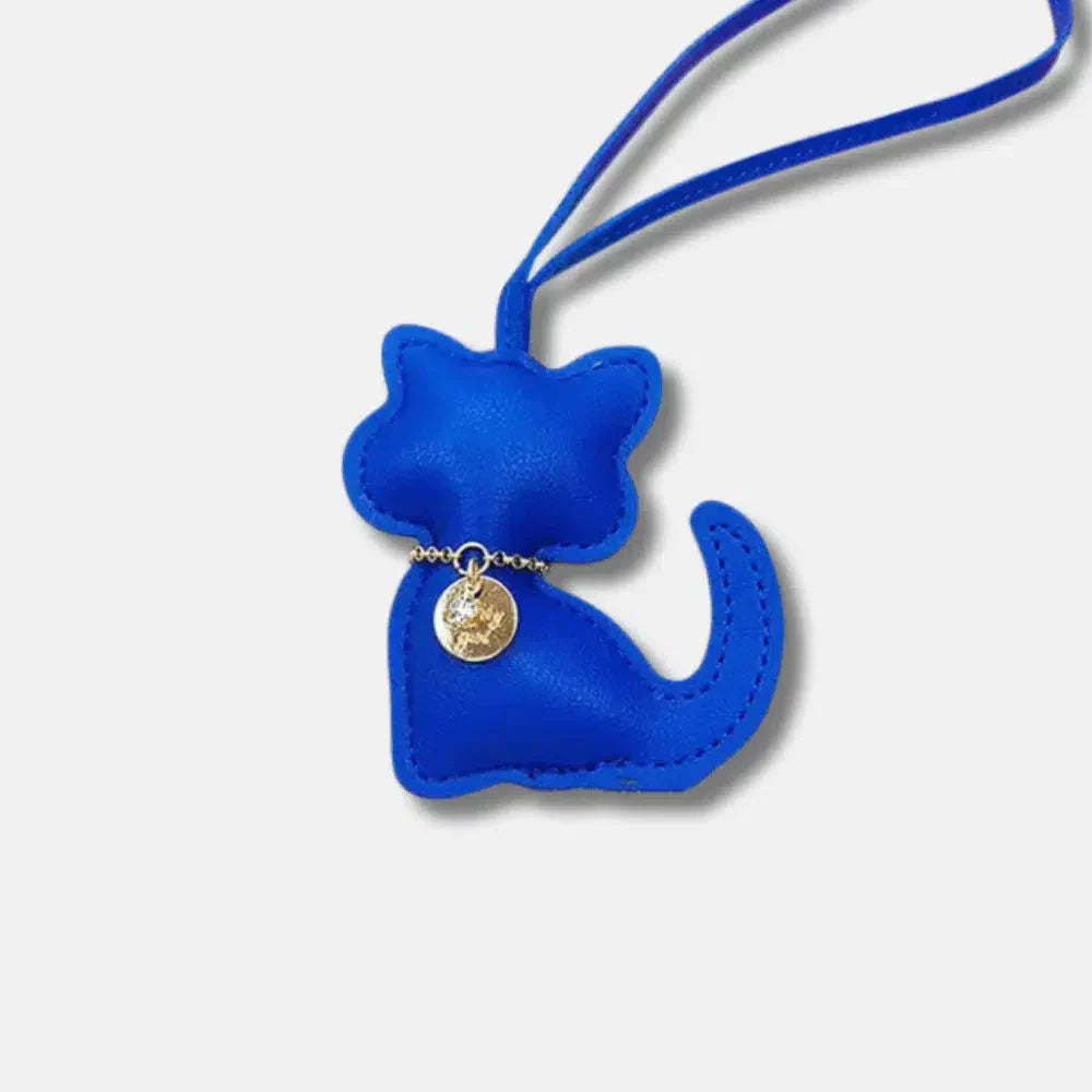 Cat – Playful cat design – Bag charm-15137985102208-Santi Vento Atelier
