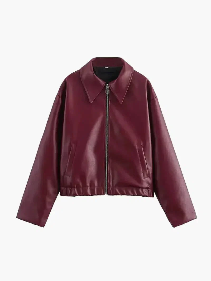 Caterina – Oversized fit – Leather jacket-15137995456896-Santi Vento Atelier