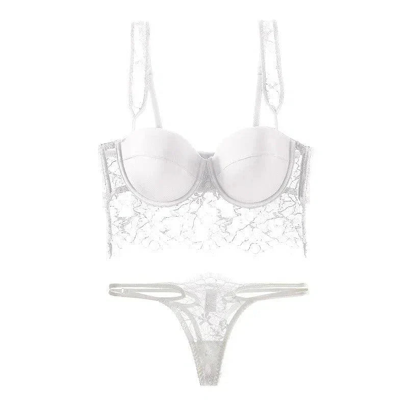 Cieline – Lace eyelash trim – Lingerie set-15138005188992-Santi Vento Atelier