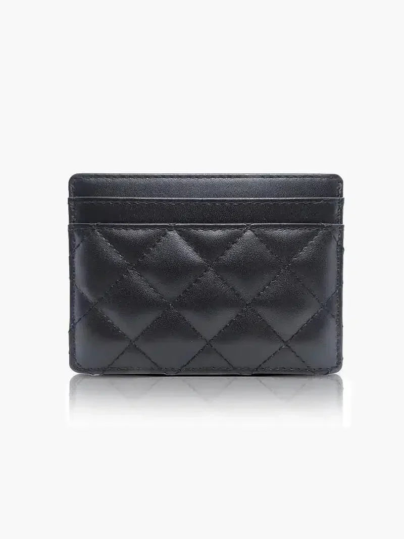 Coco – Sleek black design – Card holder-15137975271808-Santi Vento Atelier