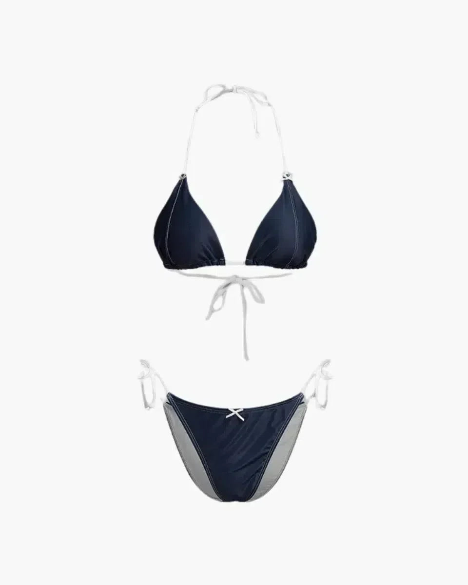 Corlisr – Contrast design – Y2K bikini set-15138008957312-Santi Vento Atelier