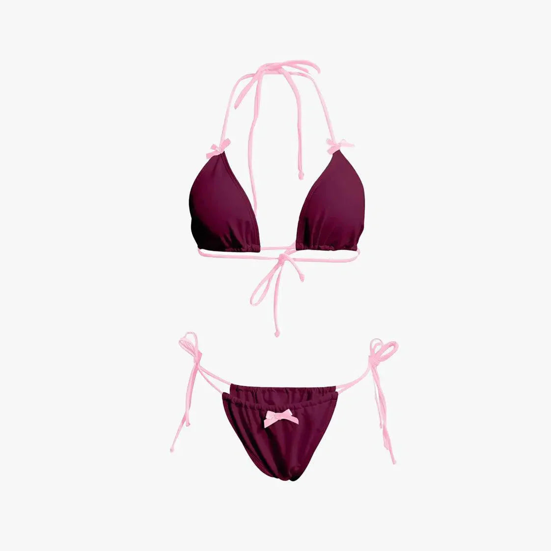 Cyarra – Y2K coquette style – Ribbon bikini set-15138009022848-Santi Vento Atelier