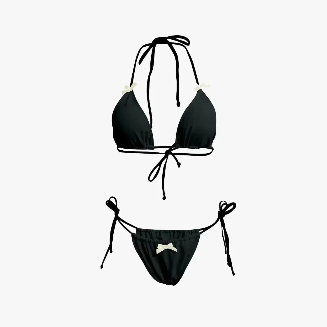 Cyarra – Y2K coquette style – Ribbon bikini set-15138009022848-Santi Vento Atelier