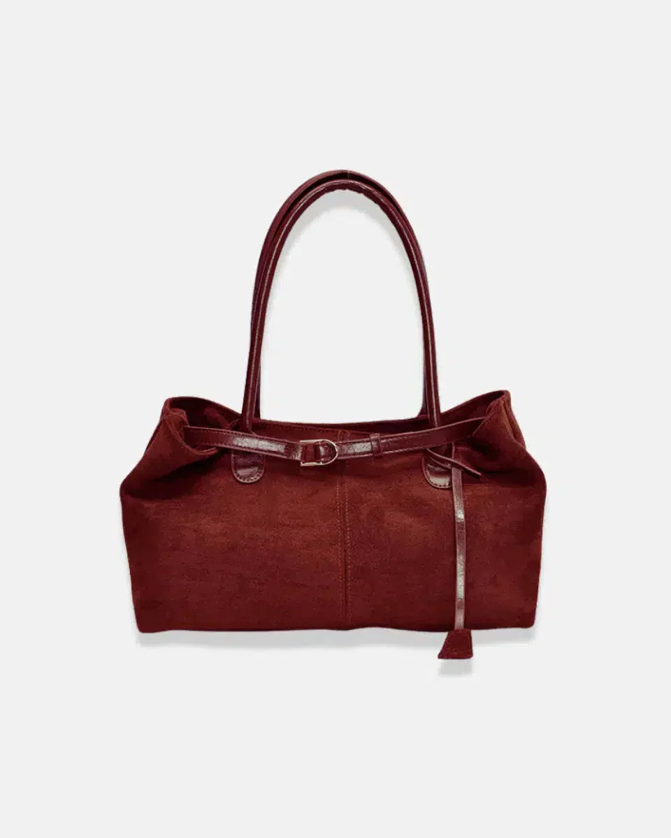 Damon – Autumn elegance – Suede tote bag-15137974518144-Santi Vento Atelier