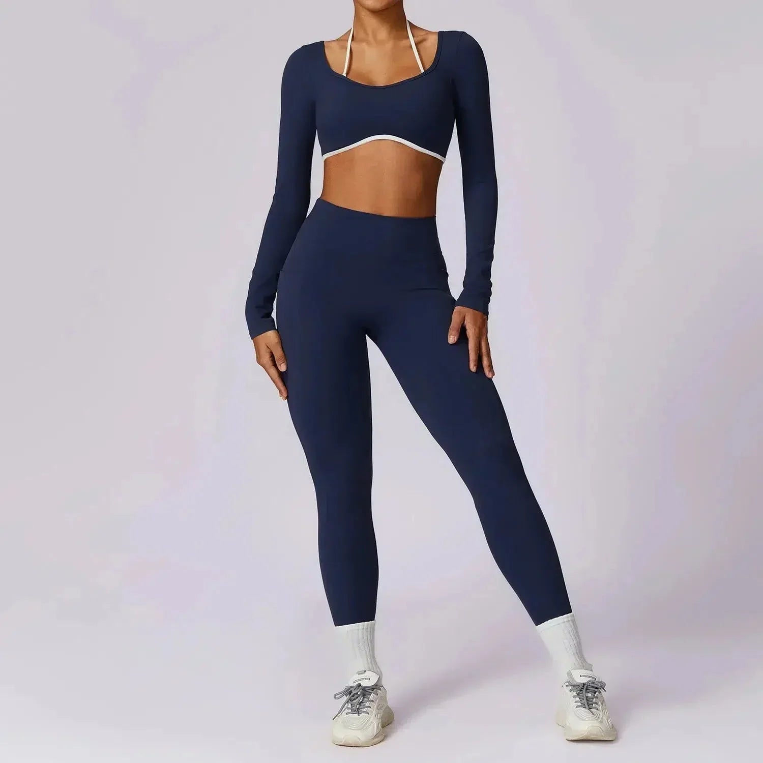 Erminia – Compressive fabric – V-cut gym set-15138003222912-Santi Vento Atelier
