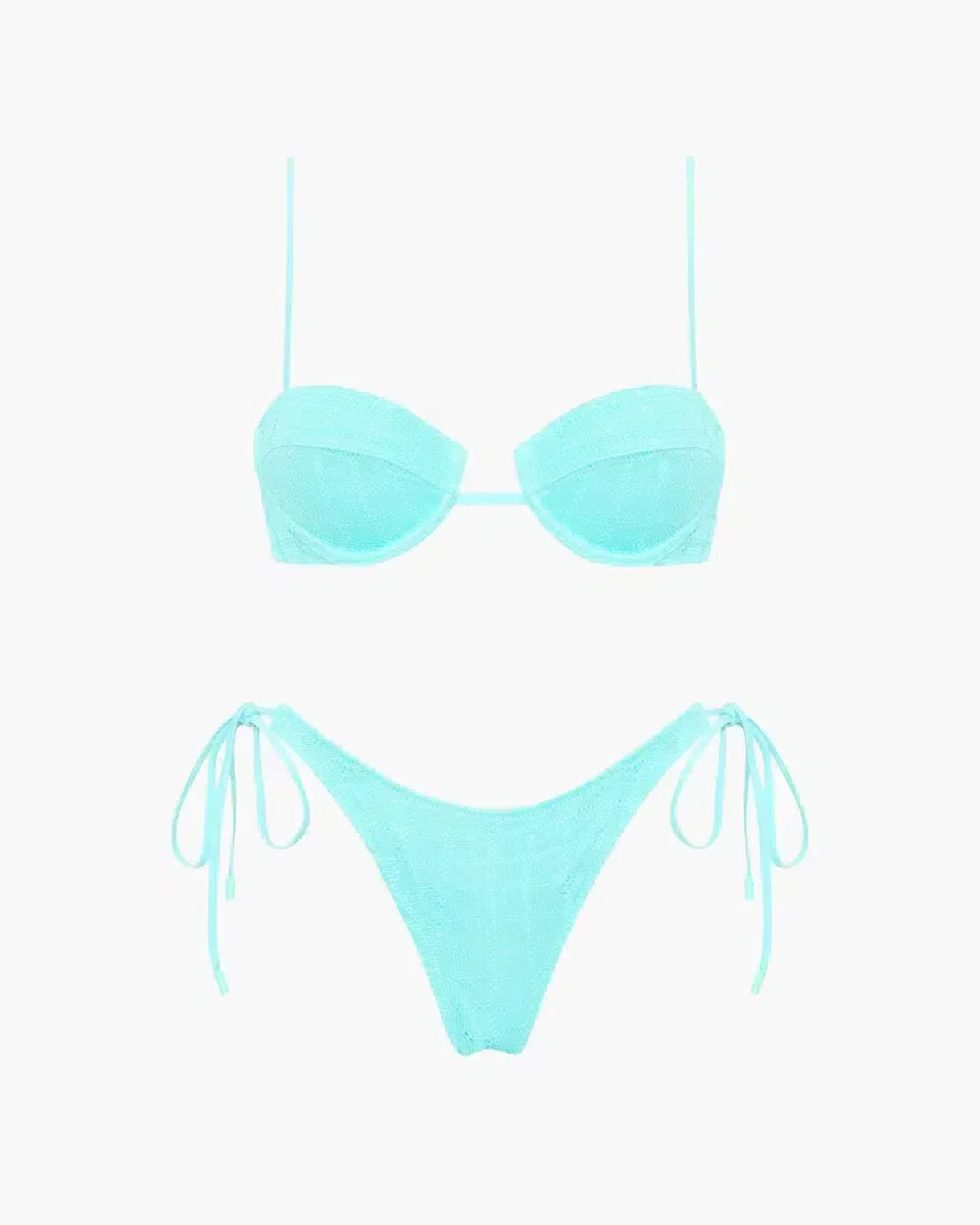 Ilona – Self-tie bottoms – Java-inspired textured bikini set-15138009219456-Santi Vento Atelier