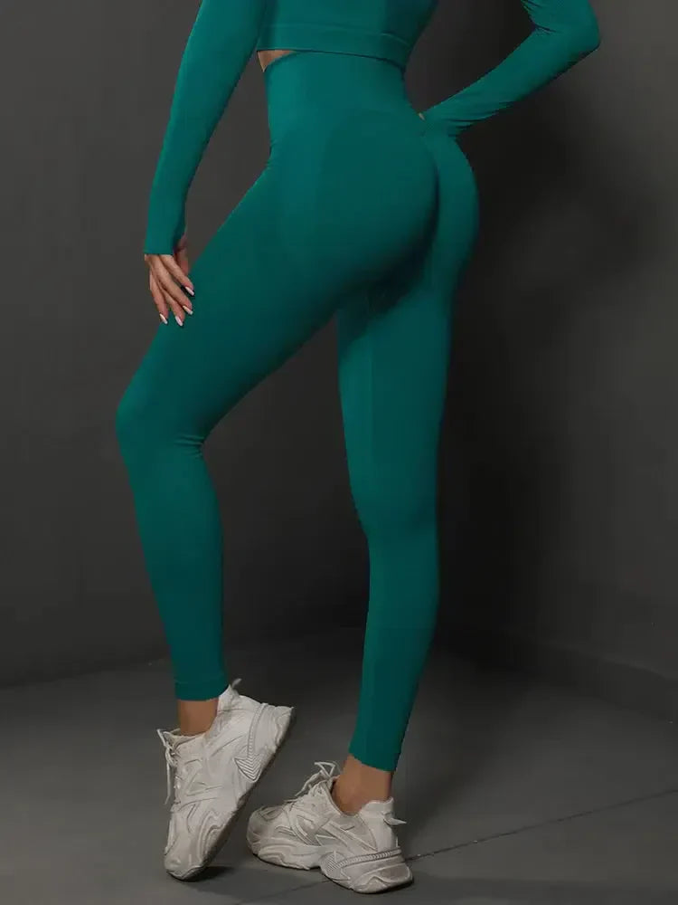 Nicoletta – Seamless design – Sleek gymwear leggings-15138001912192-Santi Vento Atelier