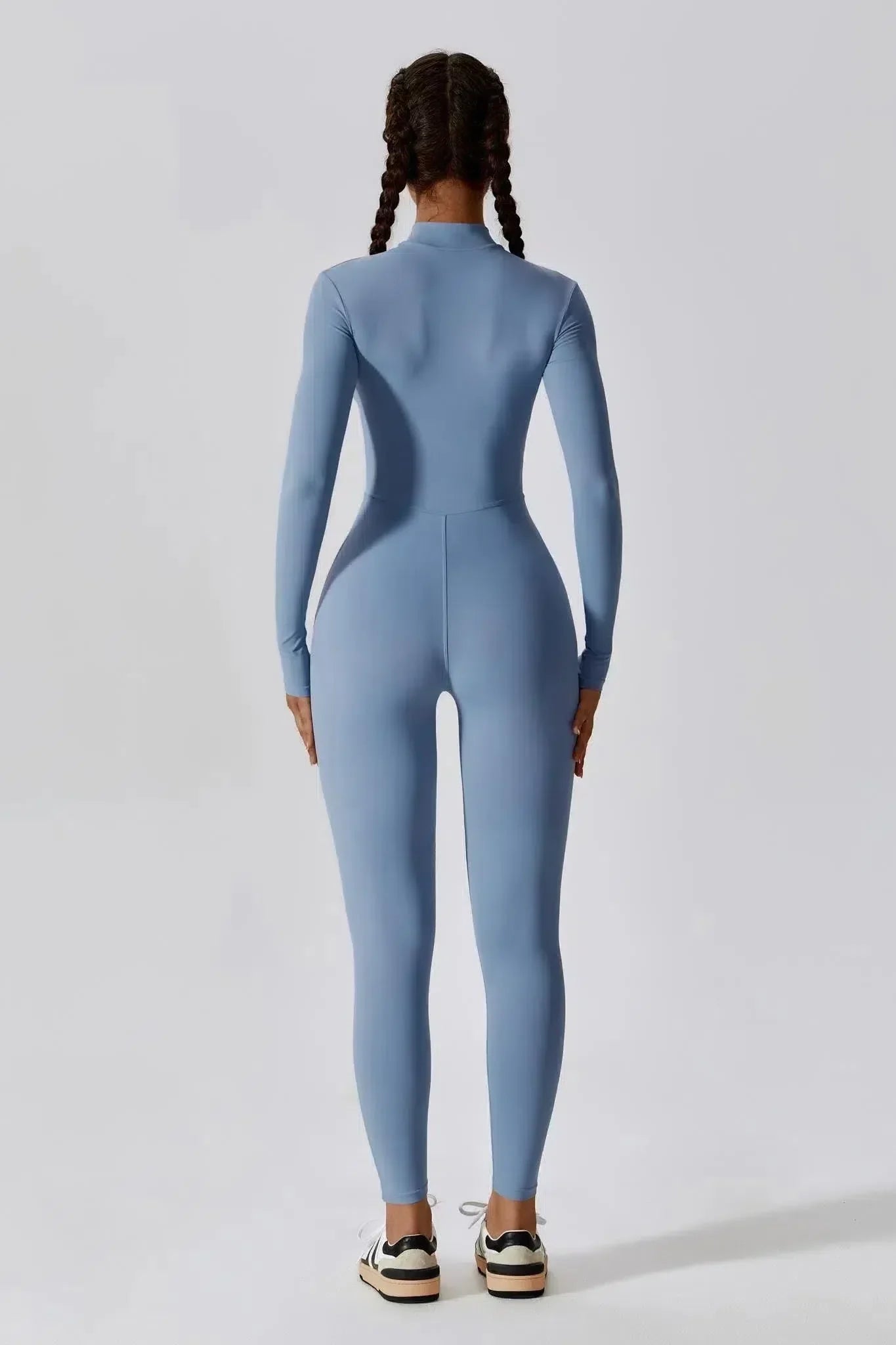 Paola – High-neck zip – Long-sleeve jumpsuit-15137996931456-Santi Vento Atelier