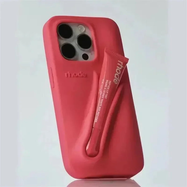 Portarelle – Lip gloss slot – Silicone phone case-15148535579008-Santi Vento Atelier