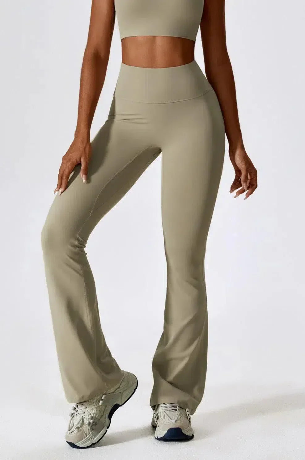 Priya – High-waisted fit – Flared leggings-15138001715584-Santi Vento Atelier