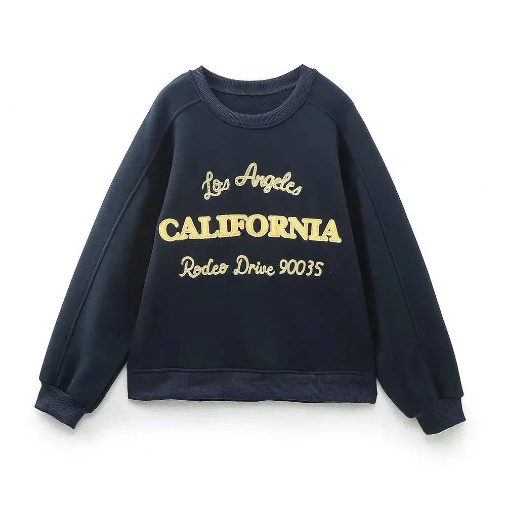Sierra – Crew neck sweatshirt & jogger-style pants – California lounge set-15141242438016-Santi Vento Atelier