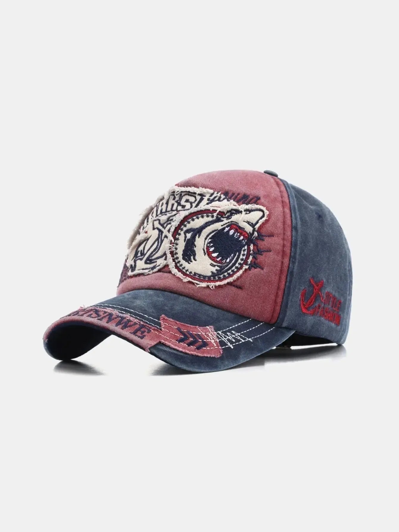 Sylisse – Denim-inspired – Shark baseball cap-15137968226688-Santi Vento Atelier