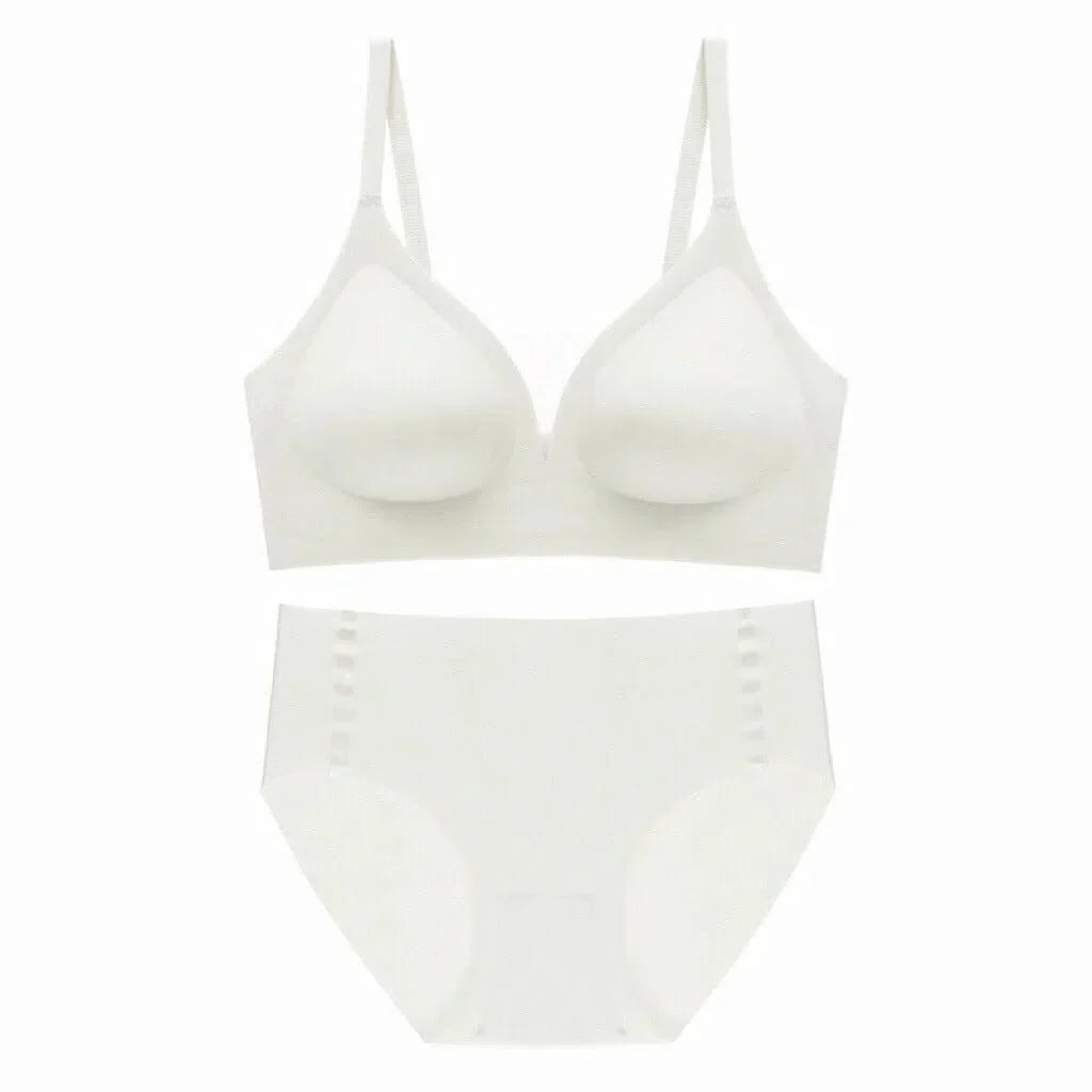 Teline – Seamless deep V – Bra and briefs set-15138005385600-Santi Vento Atelier
