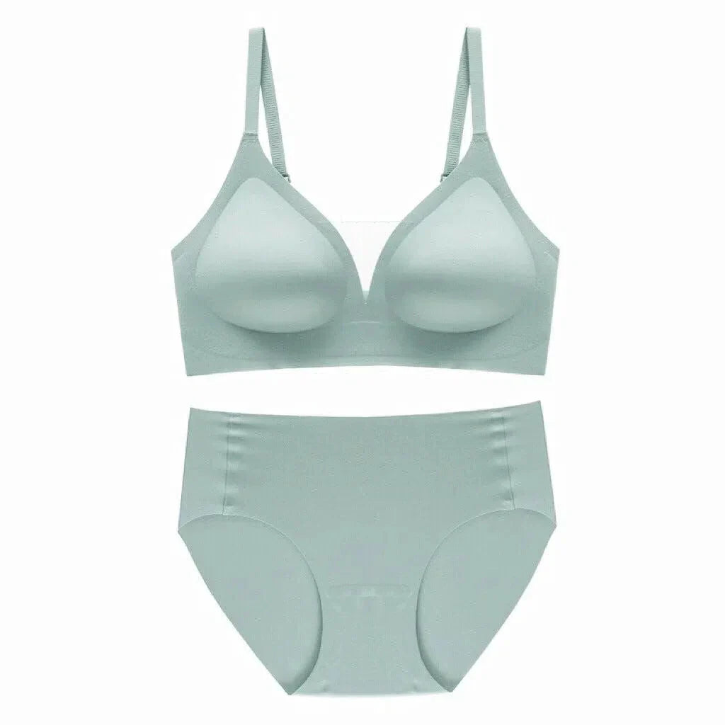 Teline – Seamless deep V – Bra and briefs set-15138005385600-Santi Vento Atelier
