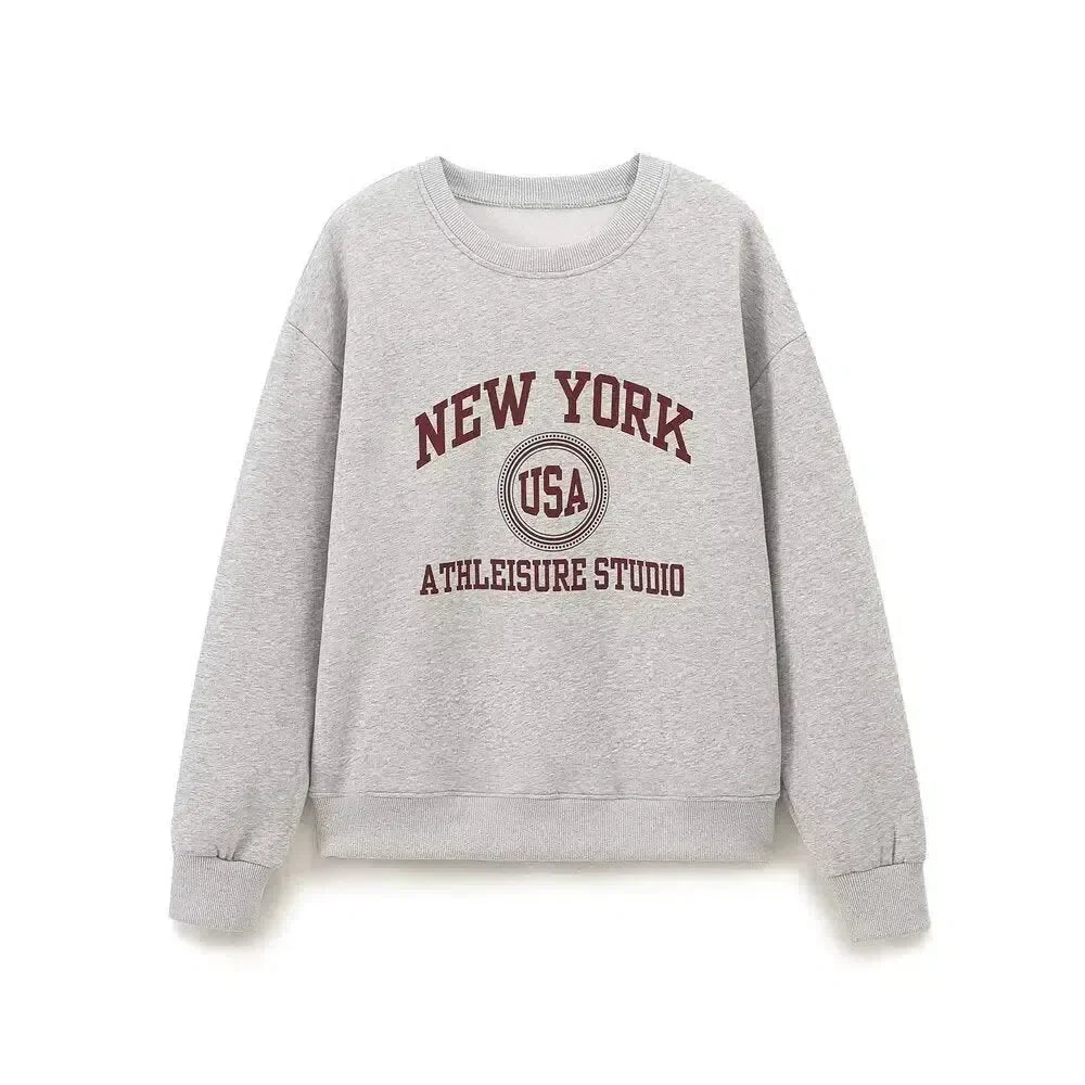 Thalassa – Crew neck sweatshirt & jogger-style pants – NYC lounge set-15141242306944-Santi Vento Atelier