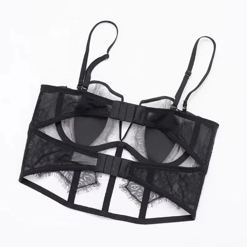 Violetta – Lace corset – Lingerie set-15138005156224-Santi Vento Atelier