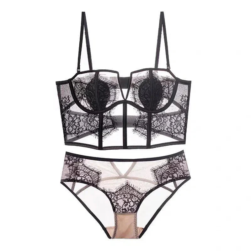 Violetta – Lace corset – Lingerie set-15138005156224-Santi Vento Atelier
