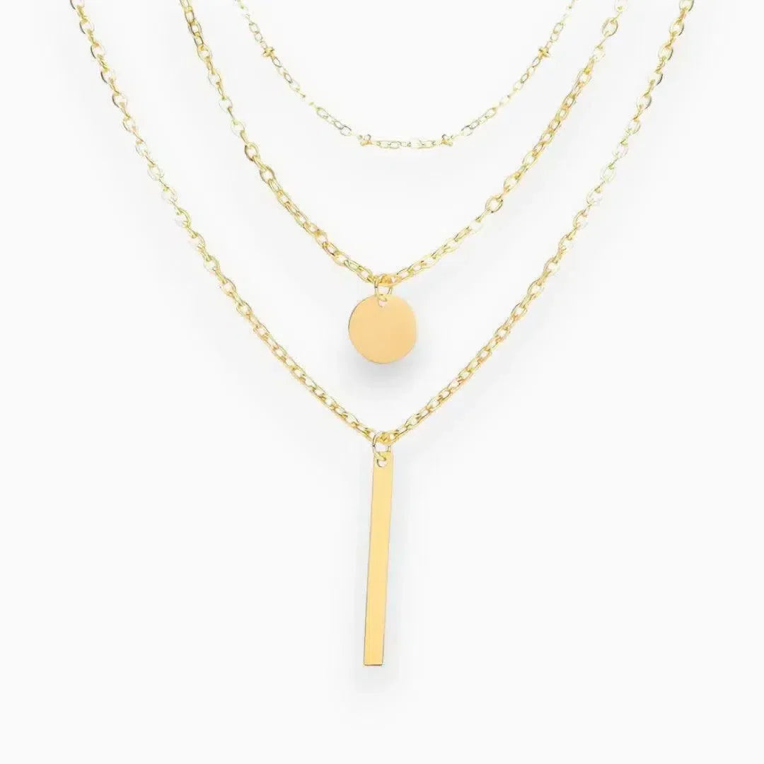 Zenoria – Layered design – Necklace-15137989165440-Santi Vento Atelier