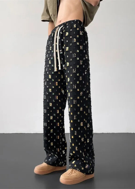 Ken – Cut-out mosaic – Relaxed trousers-15162790674816-Santi Vento Atelier